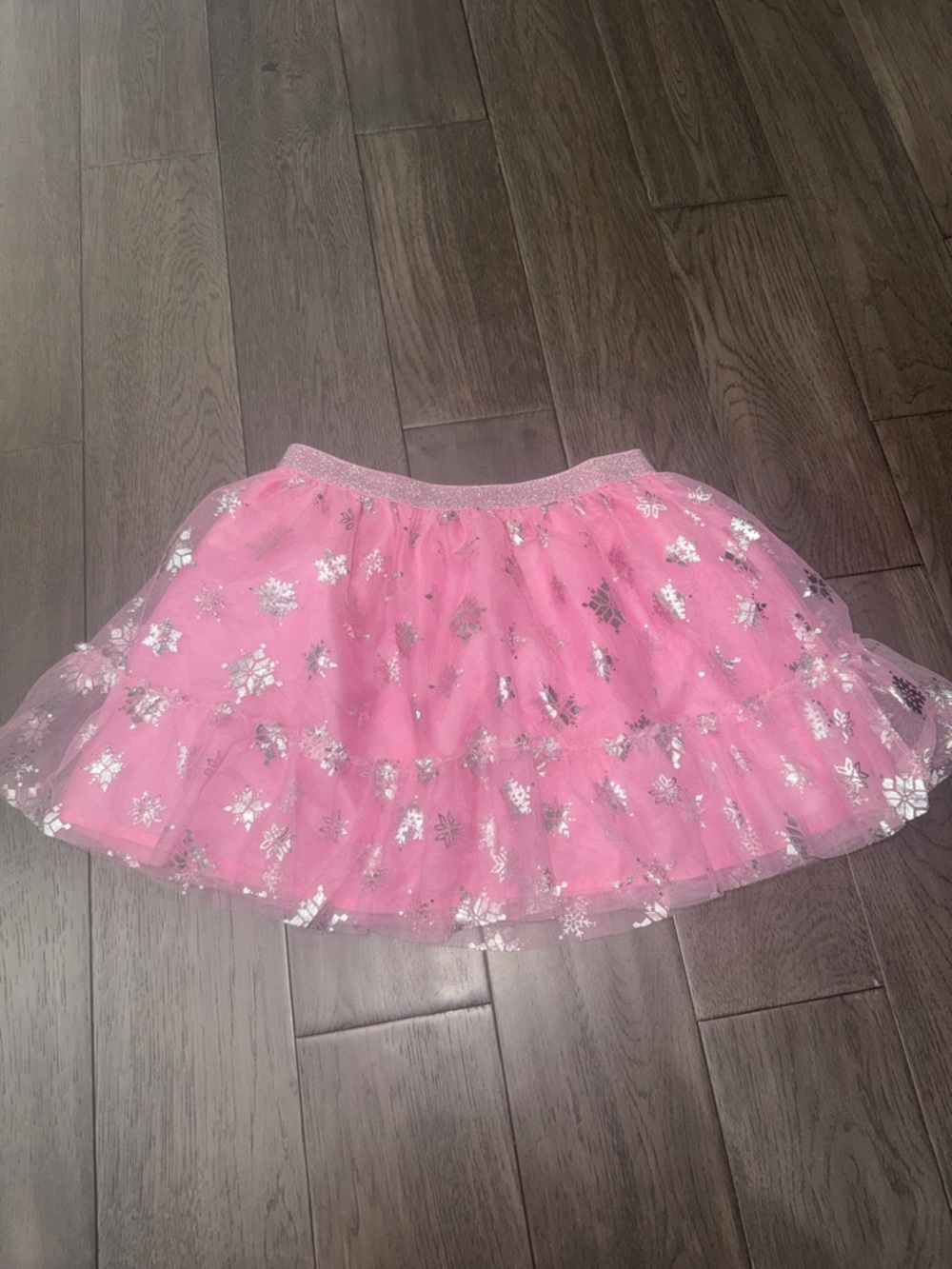 Cynthia rowley Pink Tulle Skirt with Silver Star Accents